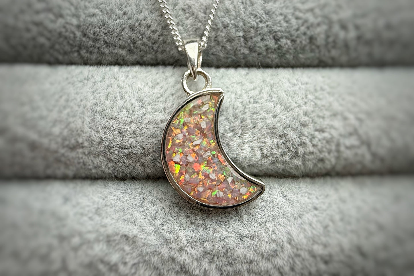 925 Silver Crescent Moon Pendant