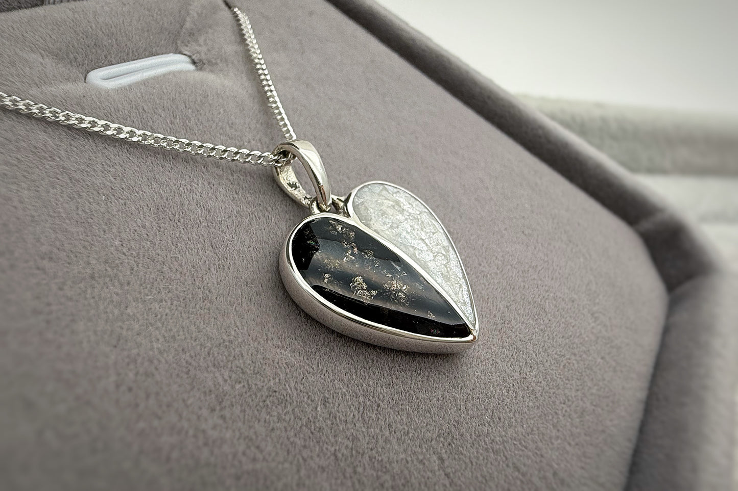925 Silver Split Heart Pendant