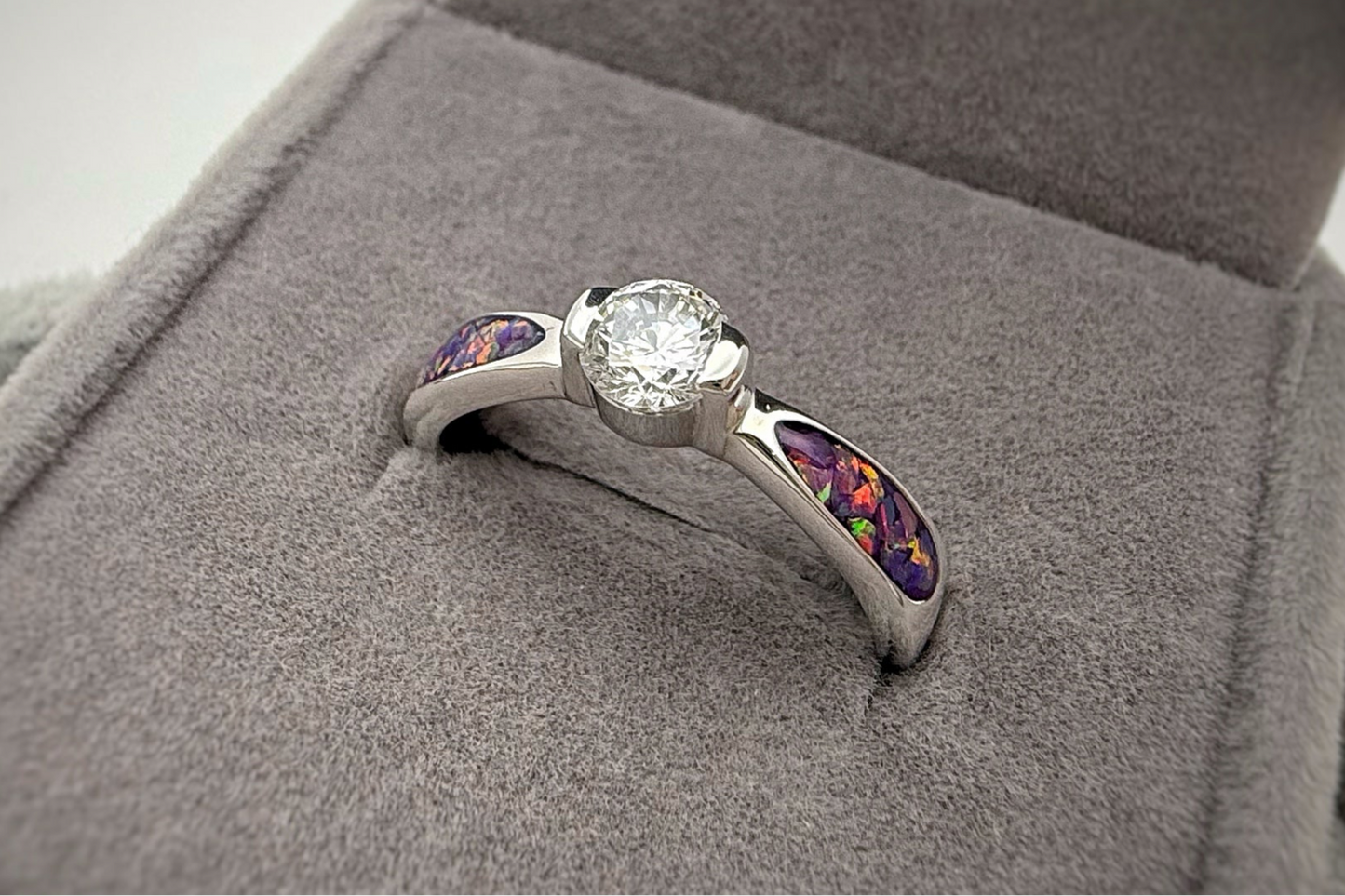 925 Silver Round Solitaire Ring