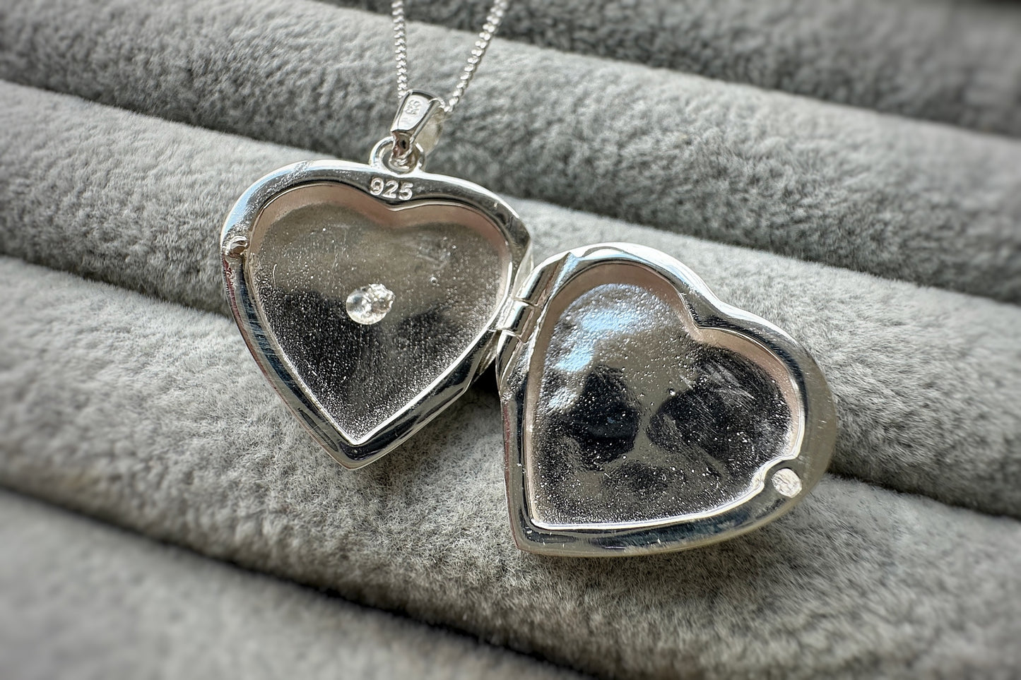 925 Silver Heart Design Locket Pendant