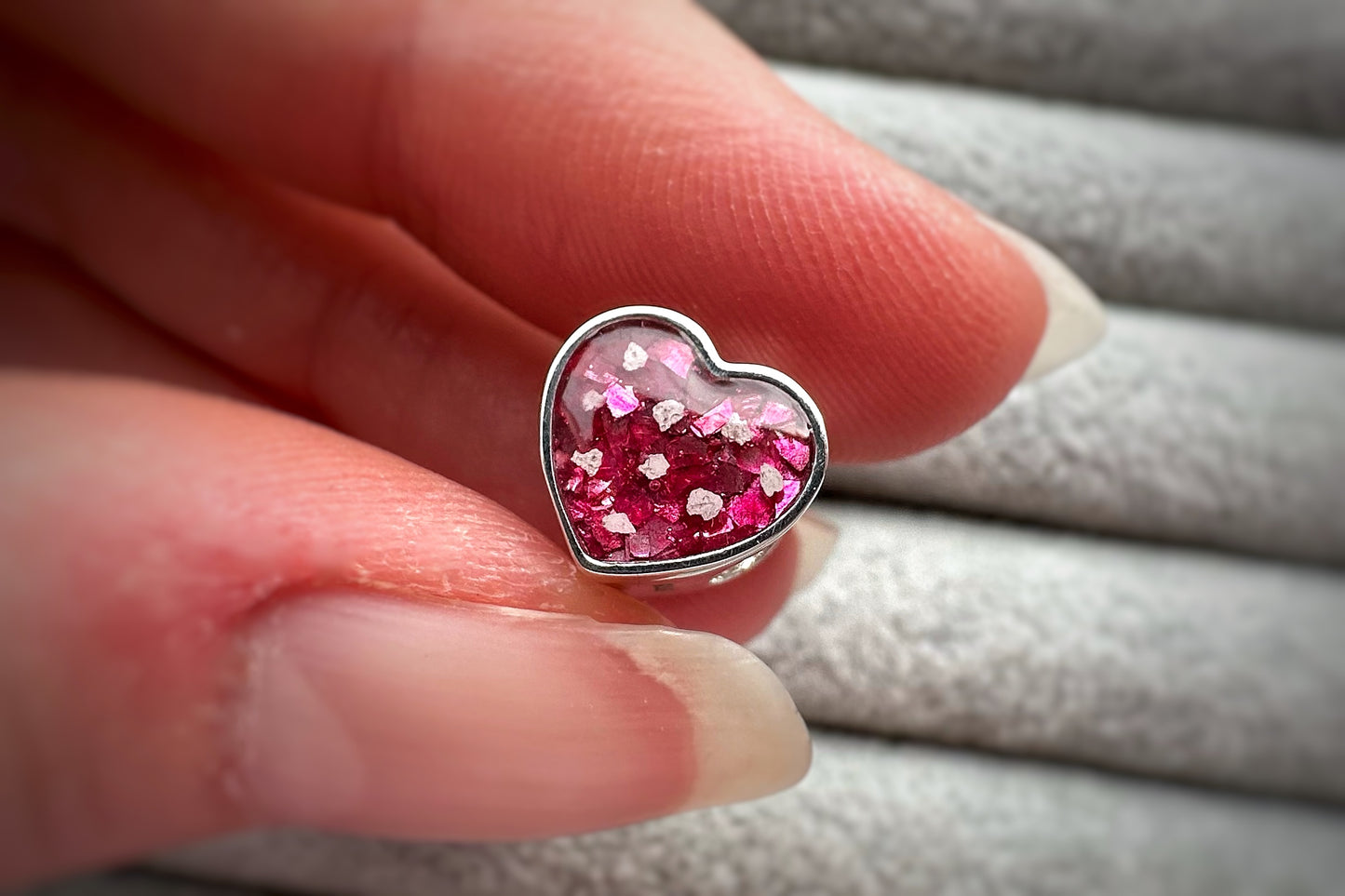 925 Silver Love Heart Charm