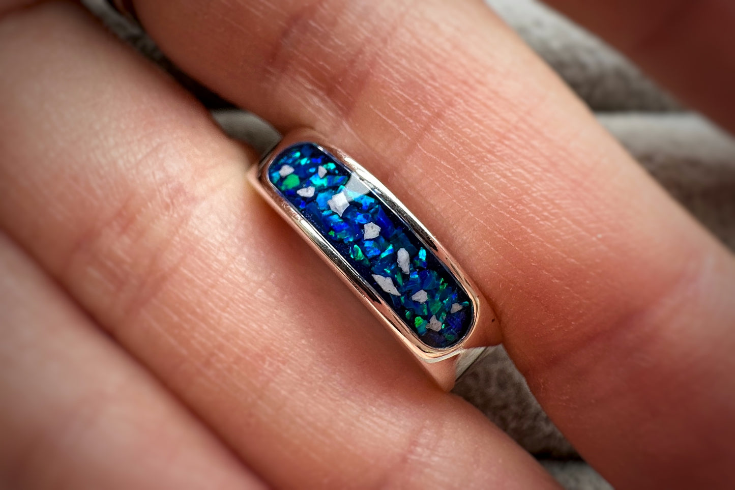 925 Silver Unisex 6mm Channel Band Ring