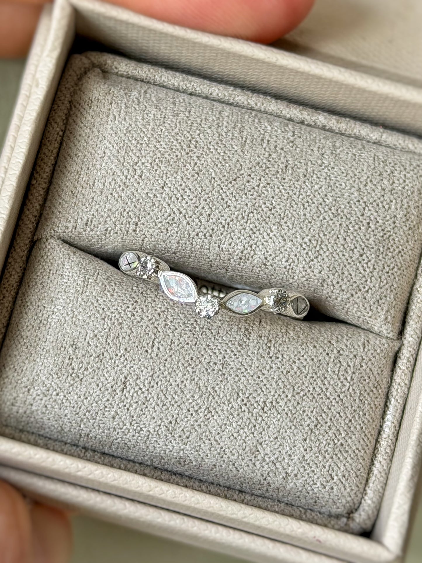 925 Silver Wishbone Marquise Ring
