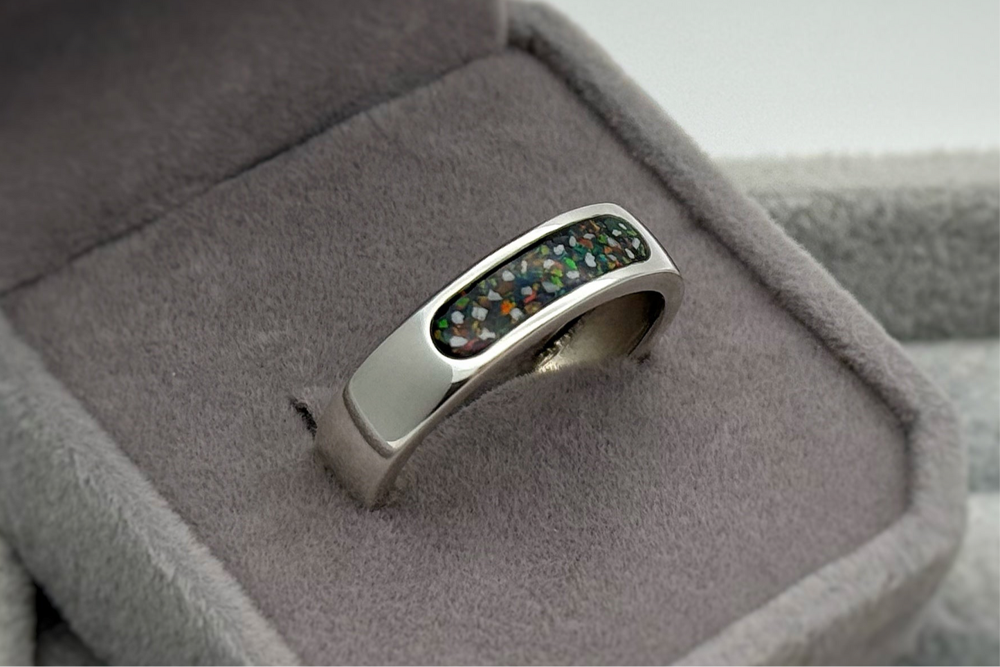 925 Silver Unisex 6mm Channel Band Ring