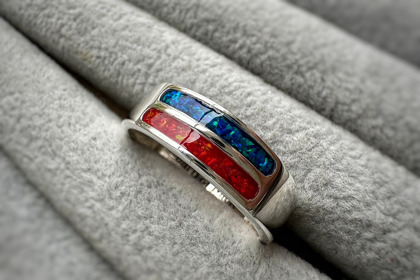 Gents Two Channel Band Ring