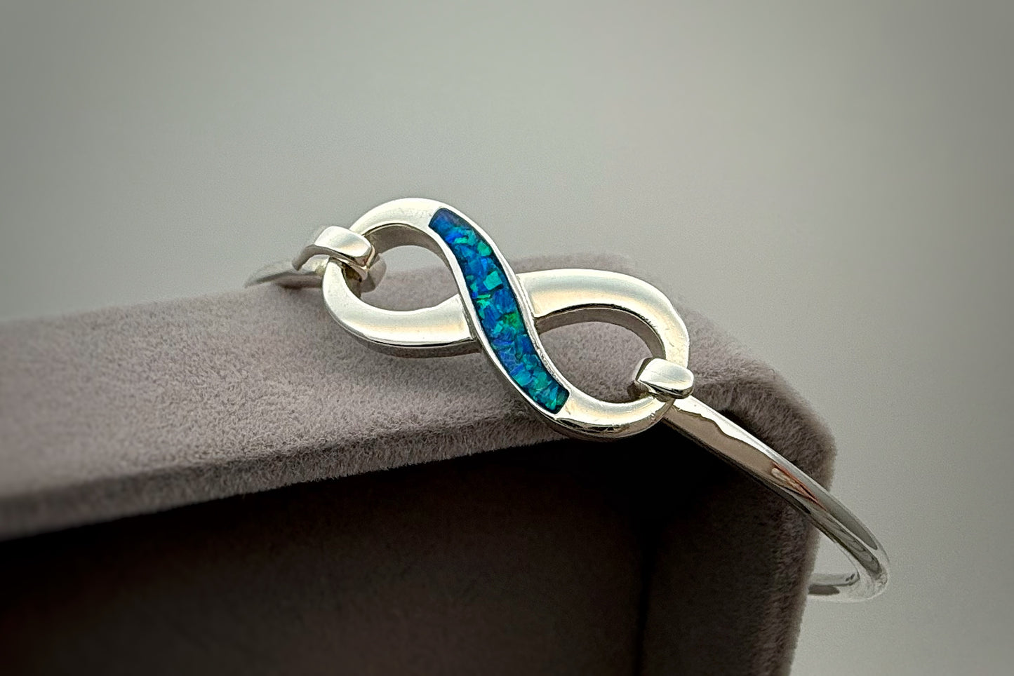 925 Silver Infinity Bangle
