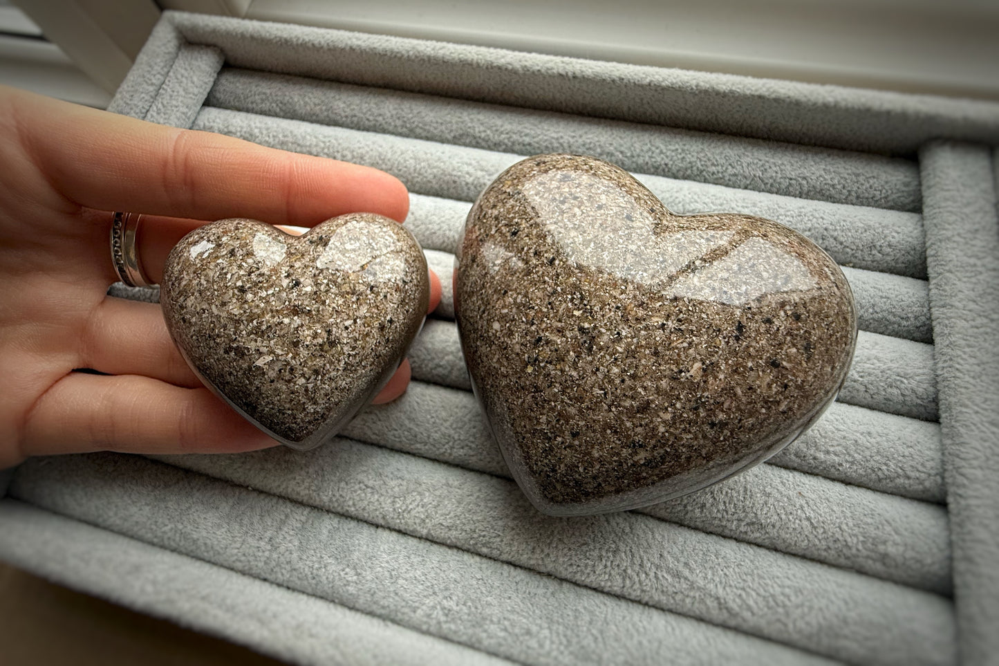 Large Ashes Display Heart with Stand