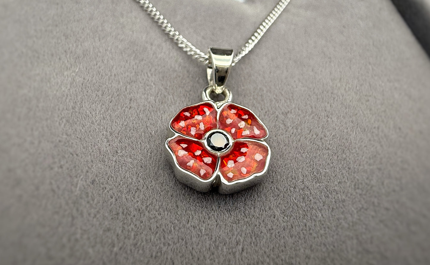 925 Silver Exclusive Poppy Pendant