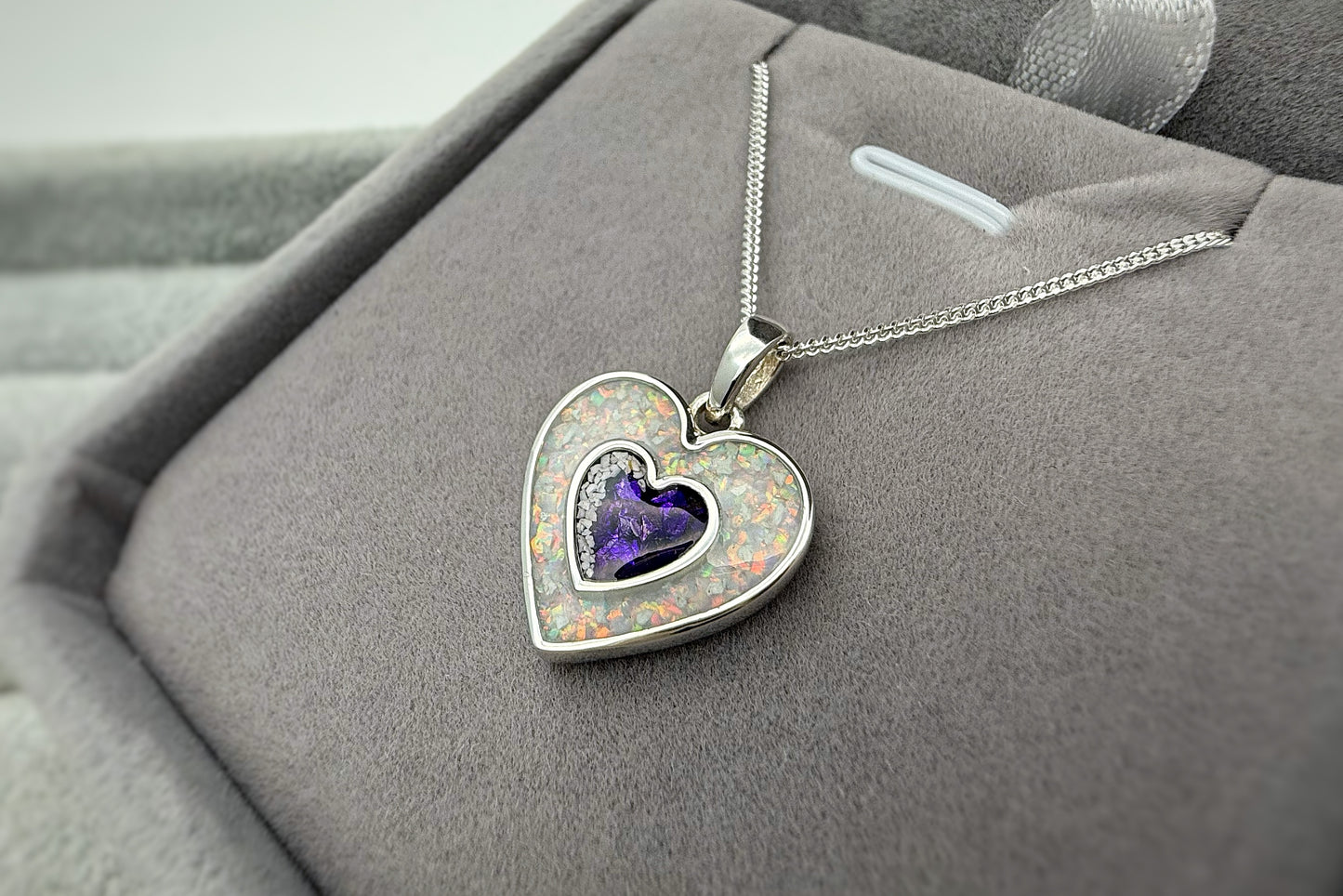 925 Silver Heart Within a Heart Pendant
