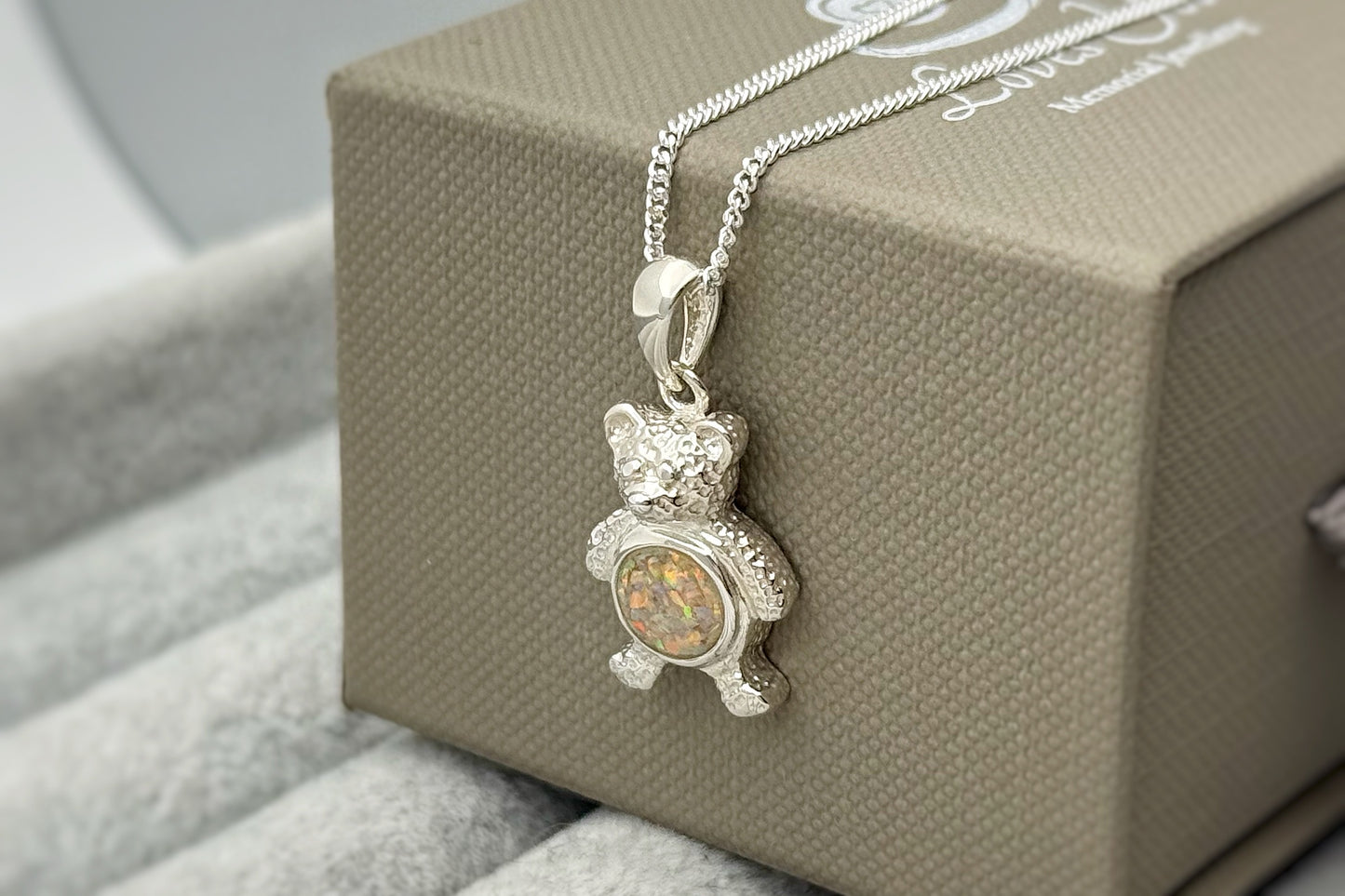 925 Silver Teddy Bear Pendant