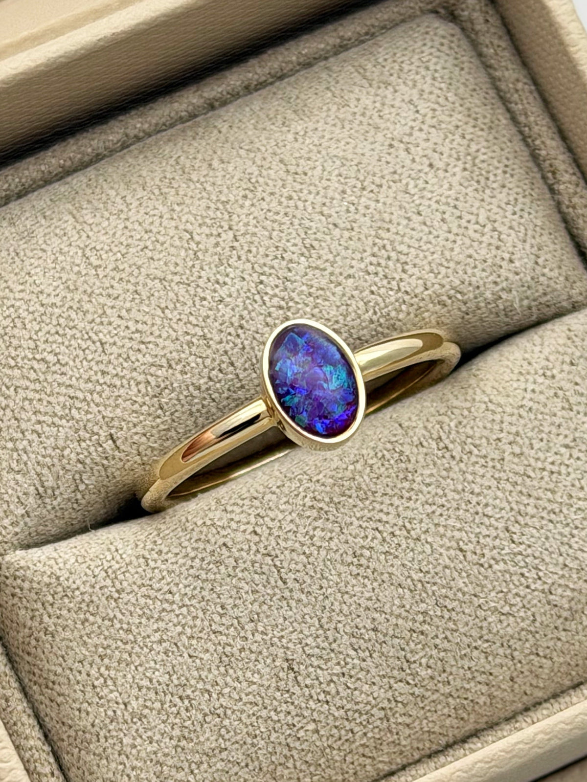 925 Silver Simple Oval Ring