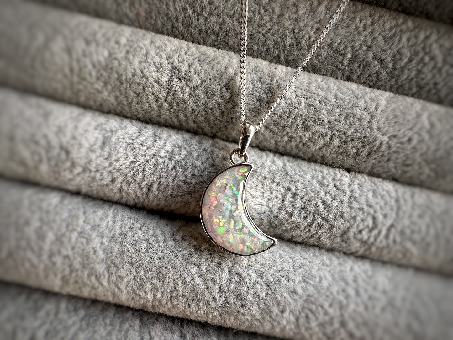 925 Silver Crescent Moon Pendant