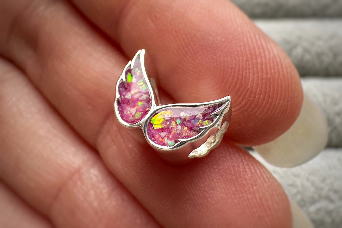 925 Silver Angel Wings Charm