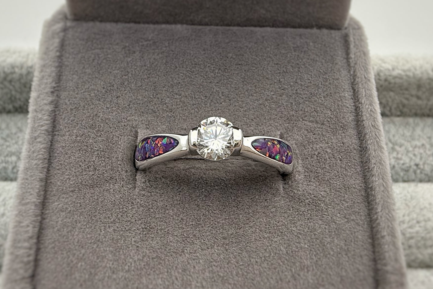 925 Silver Round Solitaire Ring