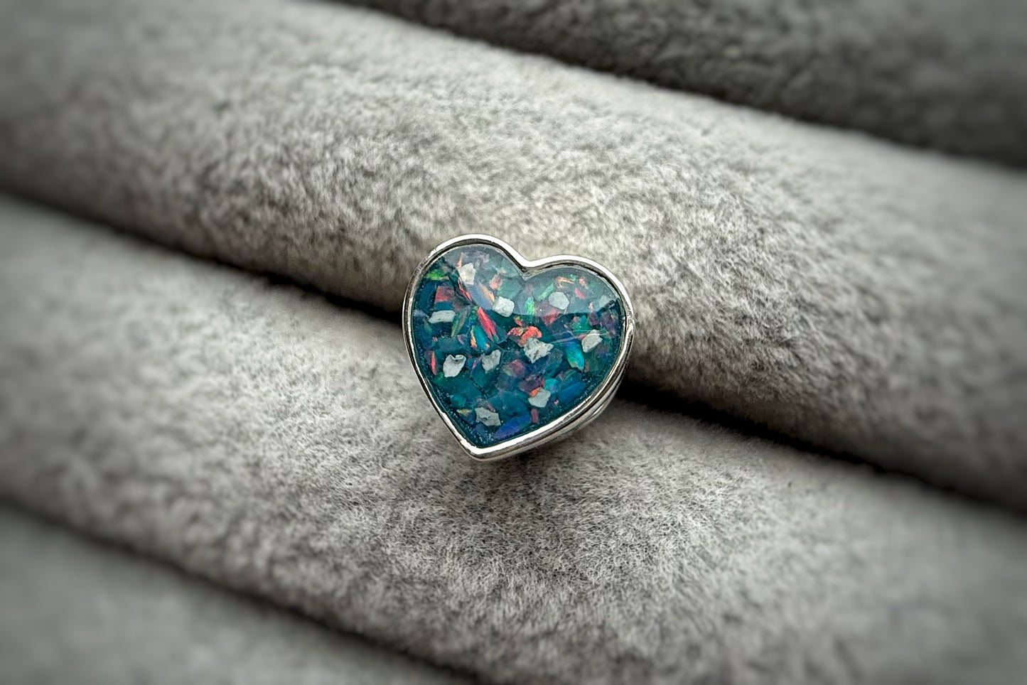 925 Silver Love Heart Charm