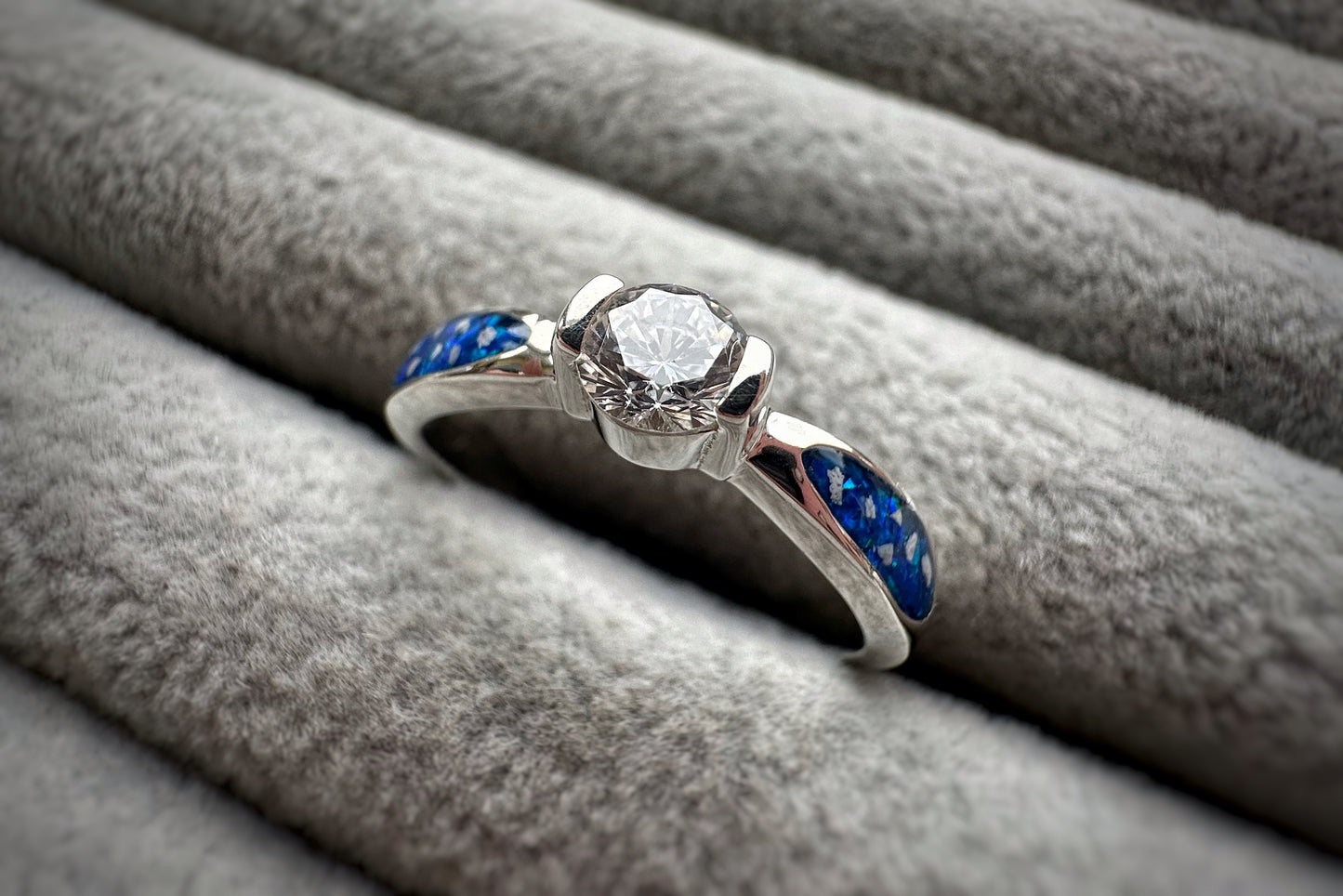 925 Silver Round Solitaire Ring