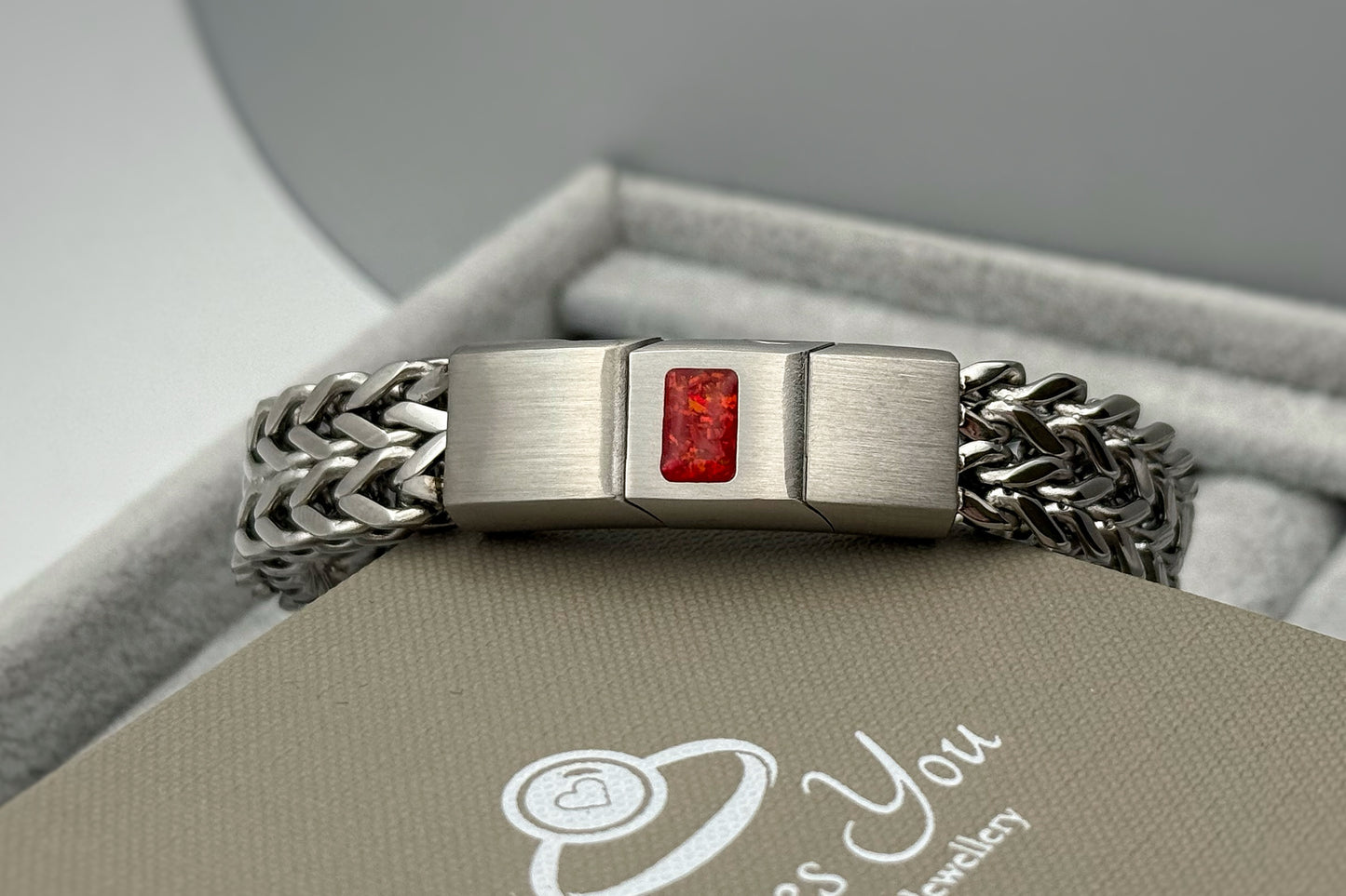 Stainless Steel Men’s Chunky Link Chain Bracelet