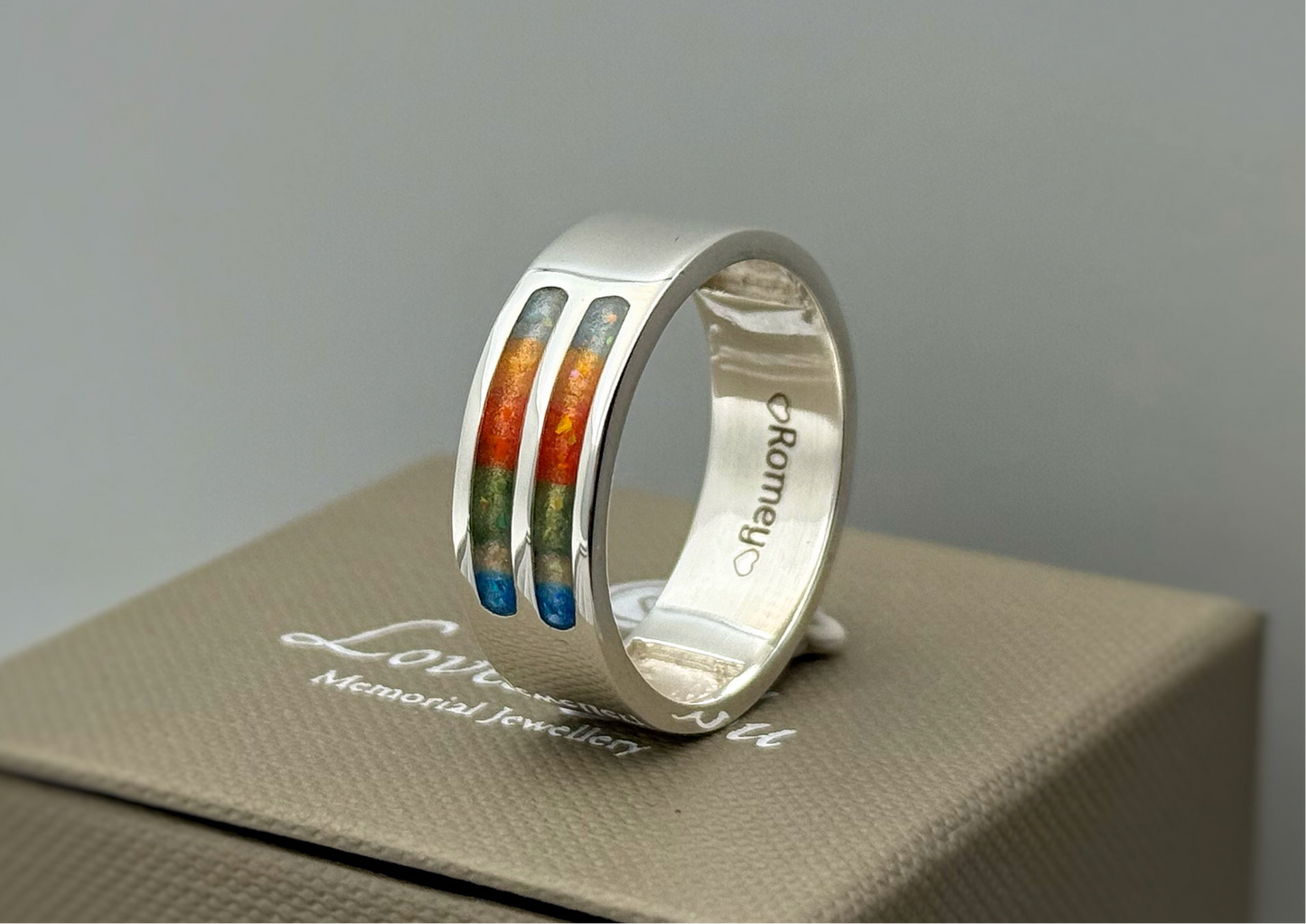 Gents Two Channel Band Ring