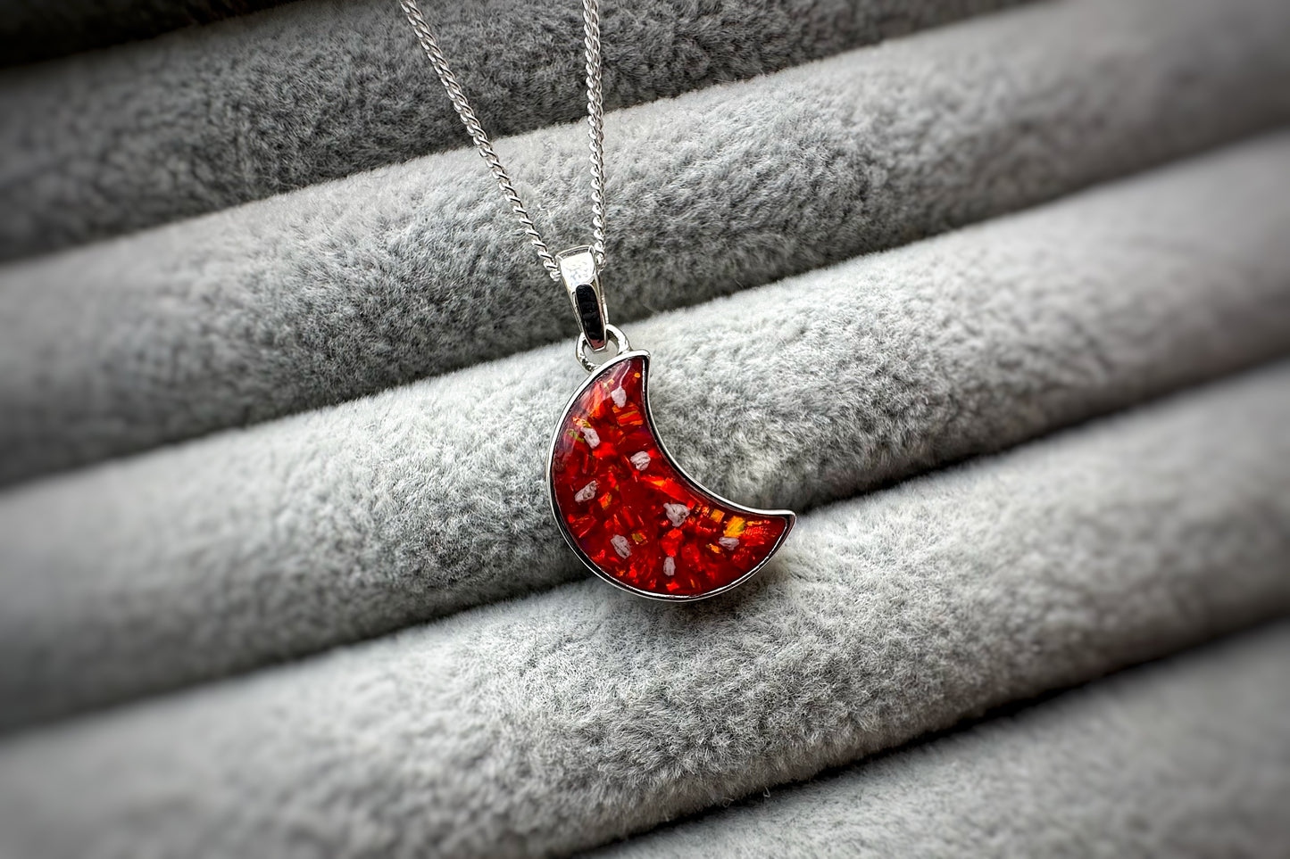 925 Silver Crescent Moon Pendant