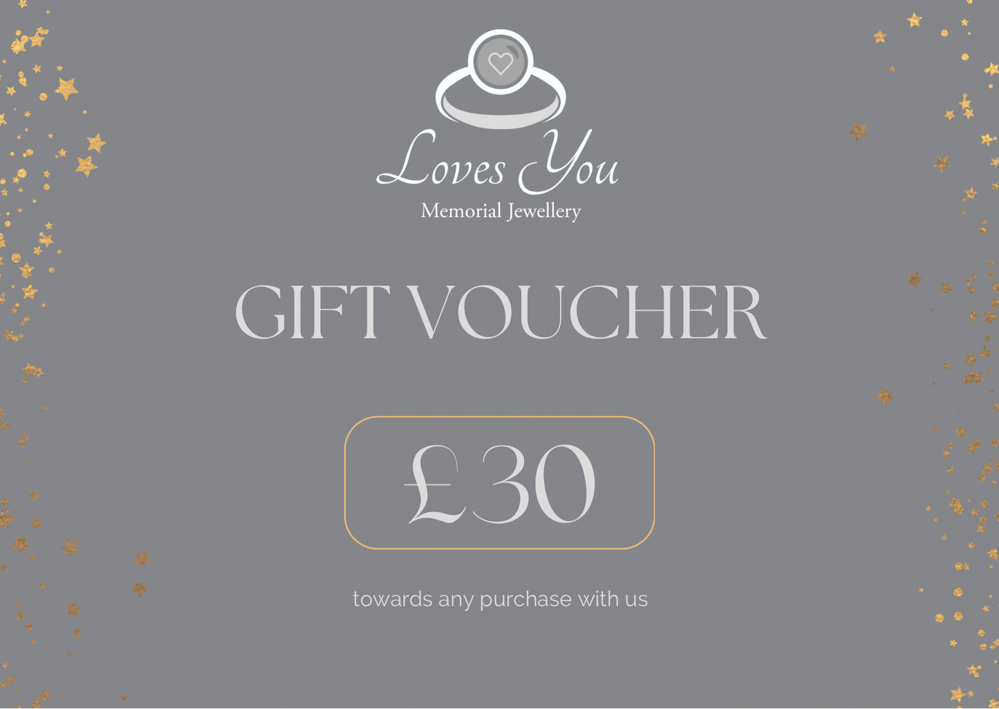 Loves You Memorial Jewellery Gift Voucher