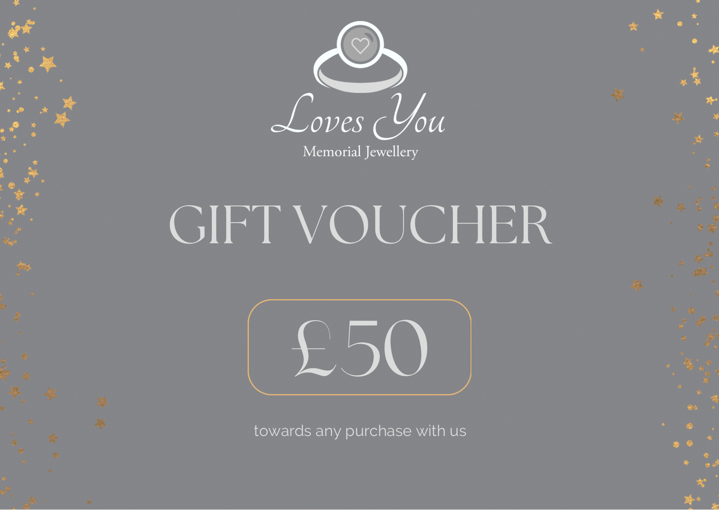 Loves You Memorial Jewellery Gift Voucher