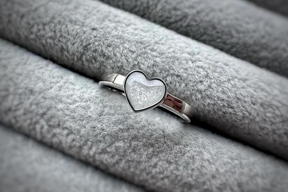925 Silver Simple Heart Ring
