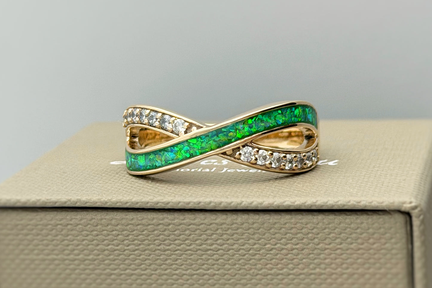 925 Silver Infinity Crystal Ring