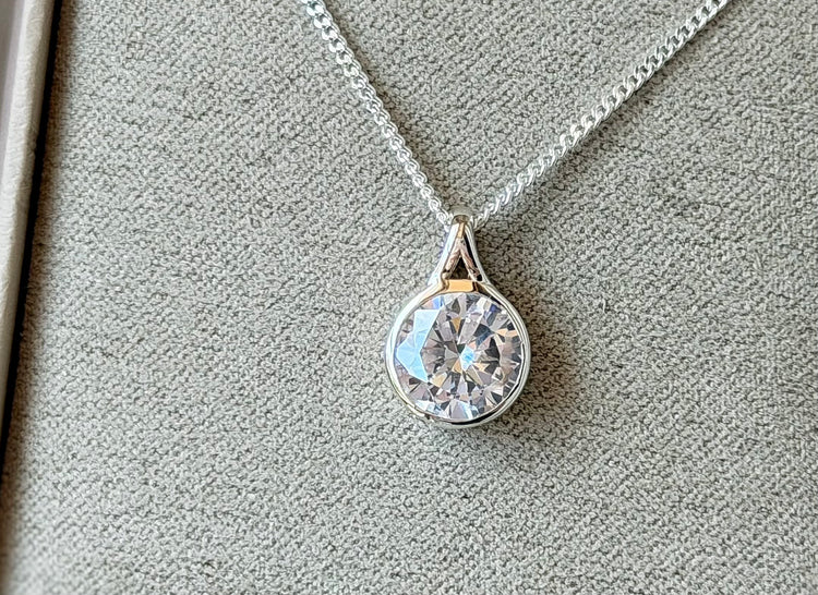 Secretly Set Crystal Pendant Collection