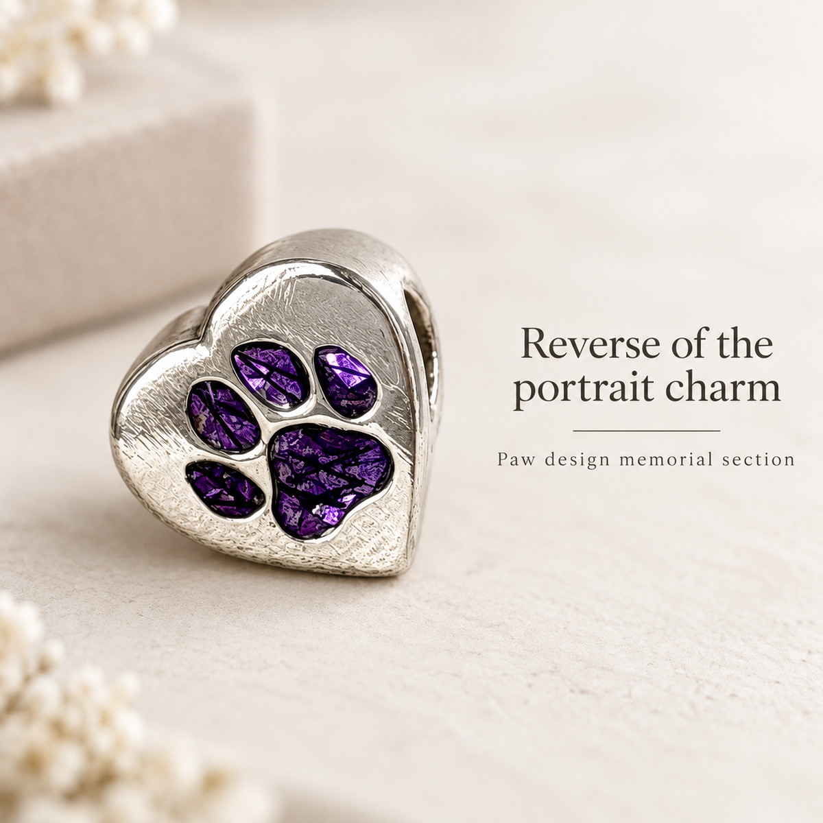925 Silver Personalised Pet Portrait Charm