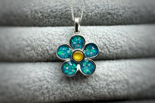 925 Silver Forget-Me-Not Pendant