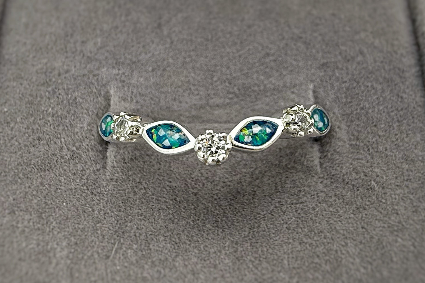 925 Silver Wishbone Marquise Ring