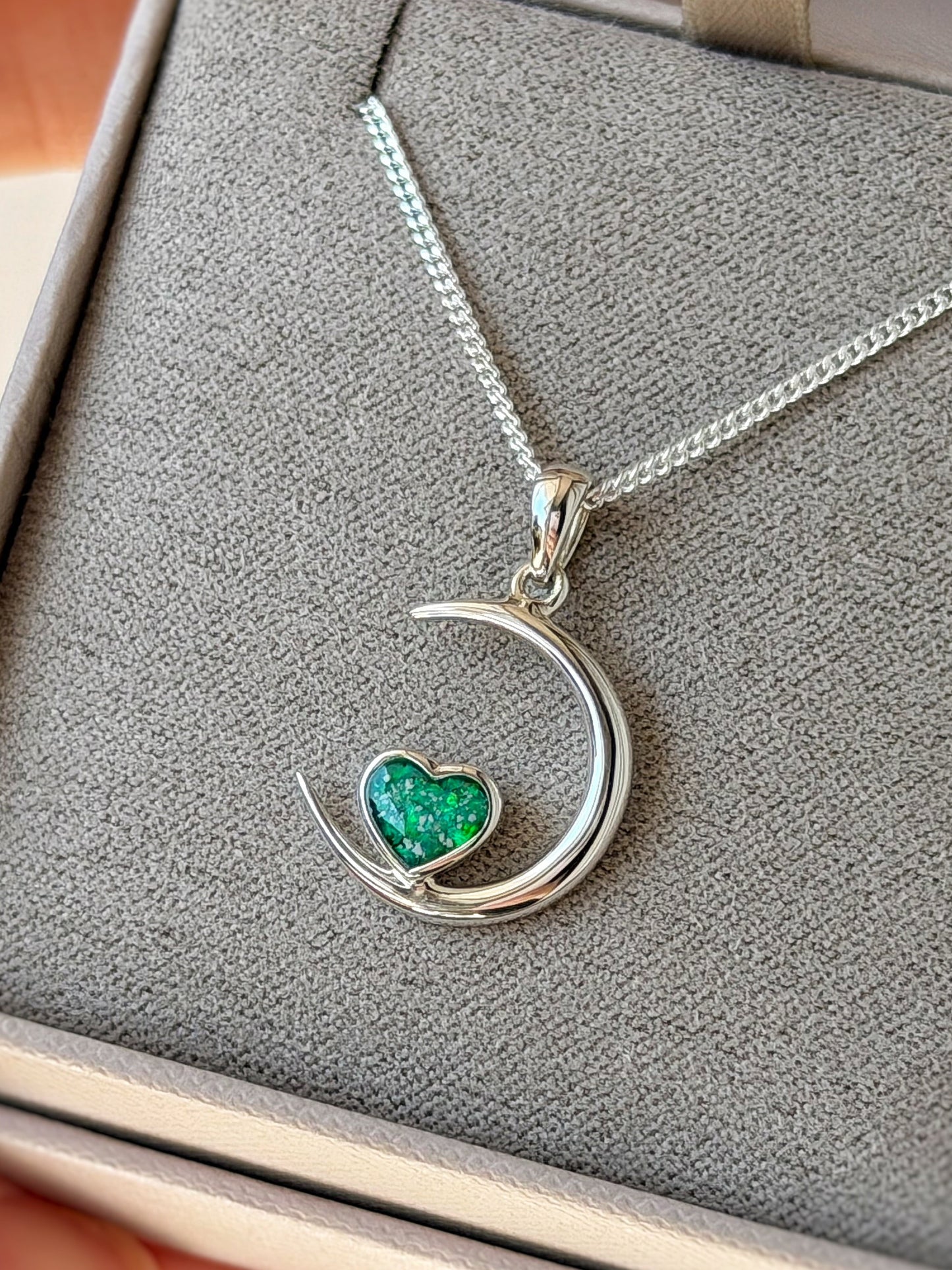 925 Silver Crescent Moon Pendant