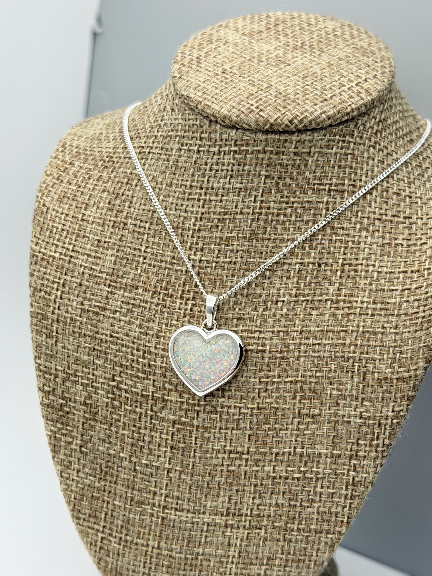 925 Silver Simple 16mm Heart Thick Trim Pendant