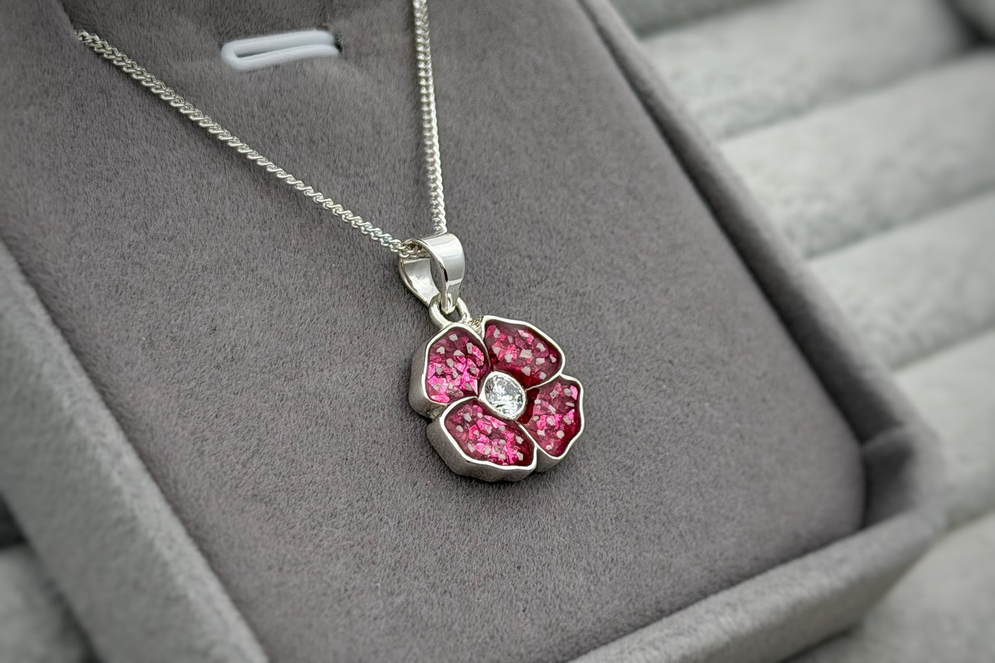 925 Silver Exclusive Poppy Pendant