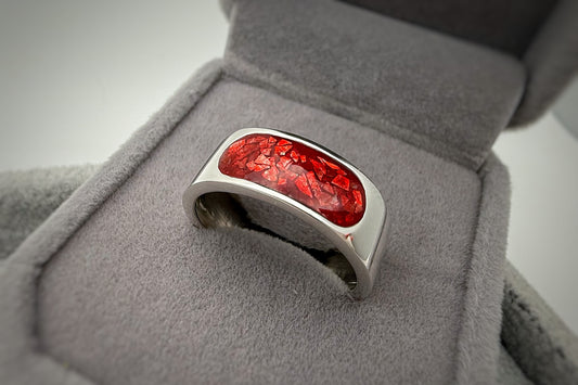 925 Silver Unisex 8mm Channel Band Ring