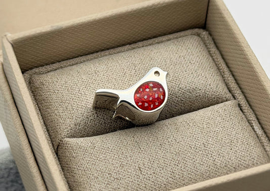 925 Silver Robin Charm