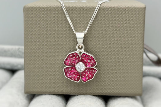 925 Silver Exclusive Poppy Pendant