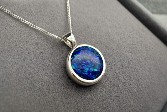 925 Silver Simple 12mm Round Thick Trim Pendant
