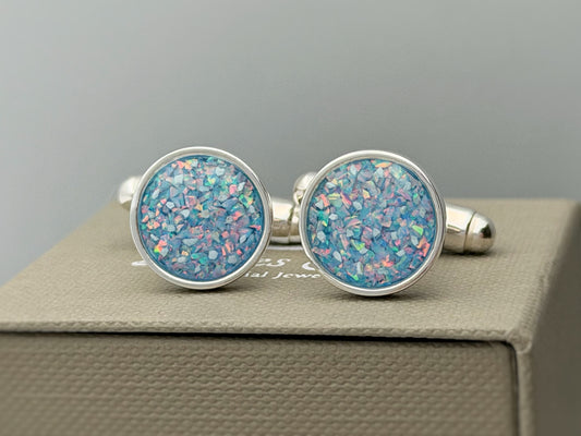 925 Silver Gent’s Round Cufflinks