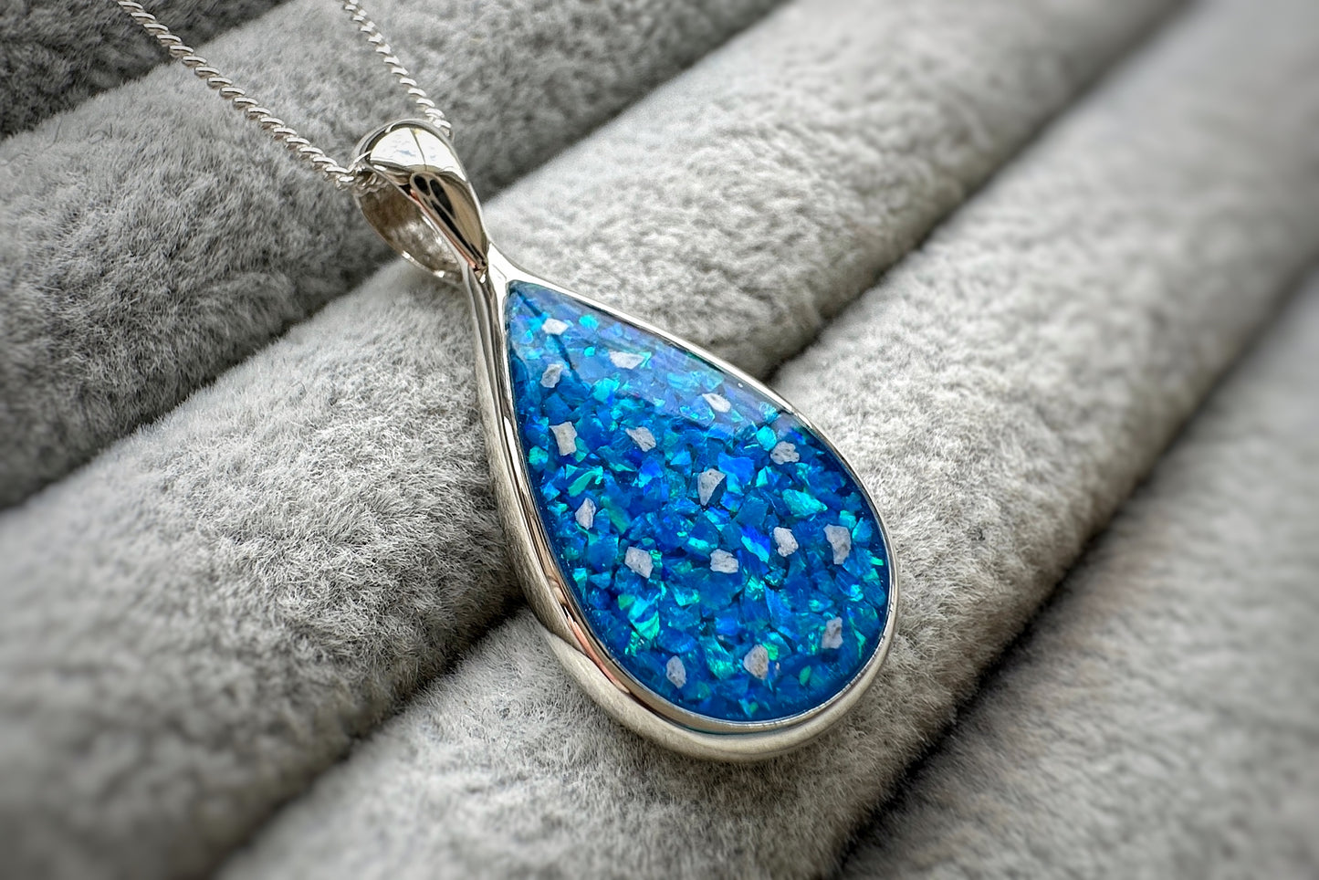 925 Silver Large Teardrop Pendant