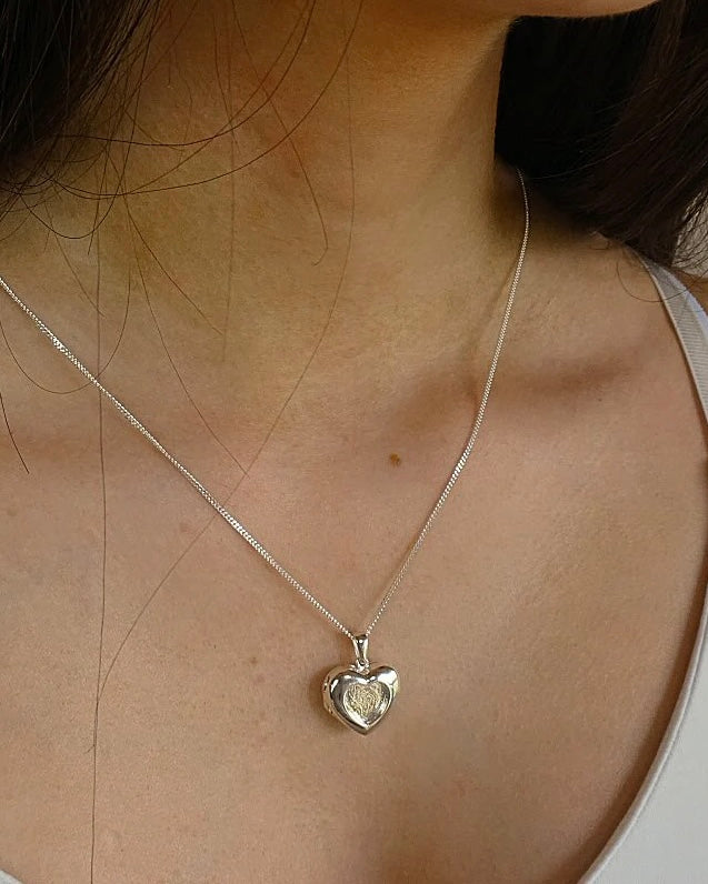 925 Silver Heart Locket Pendant