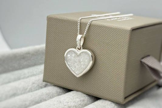925 Silver Simple 16mm Heart Thick Trim Pendant