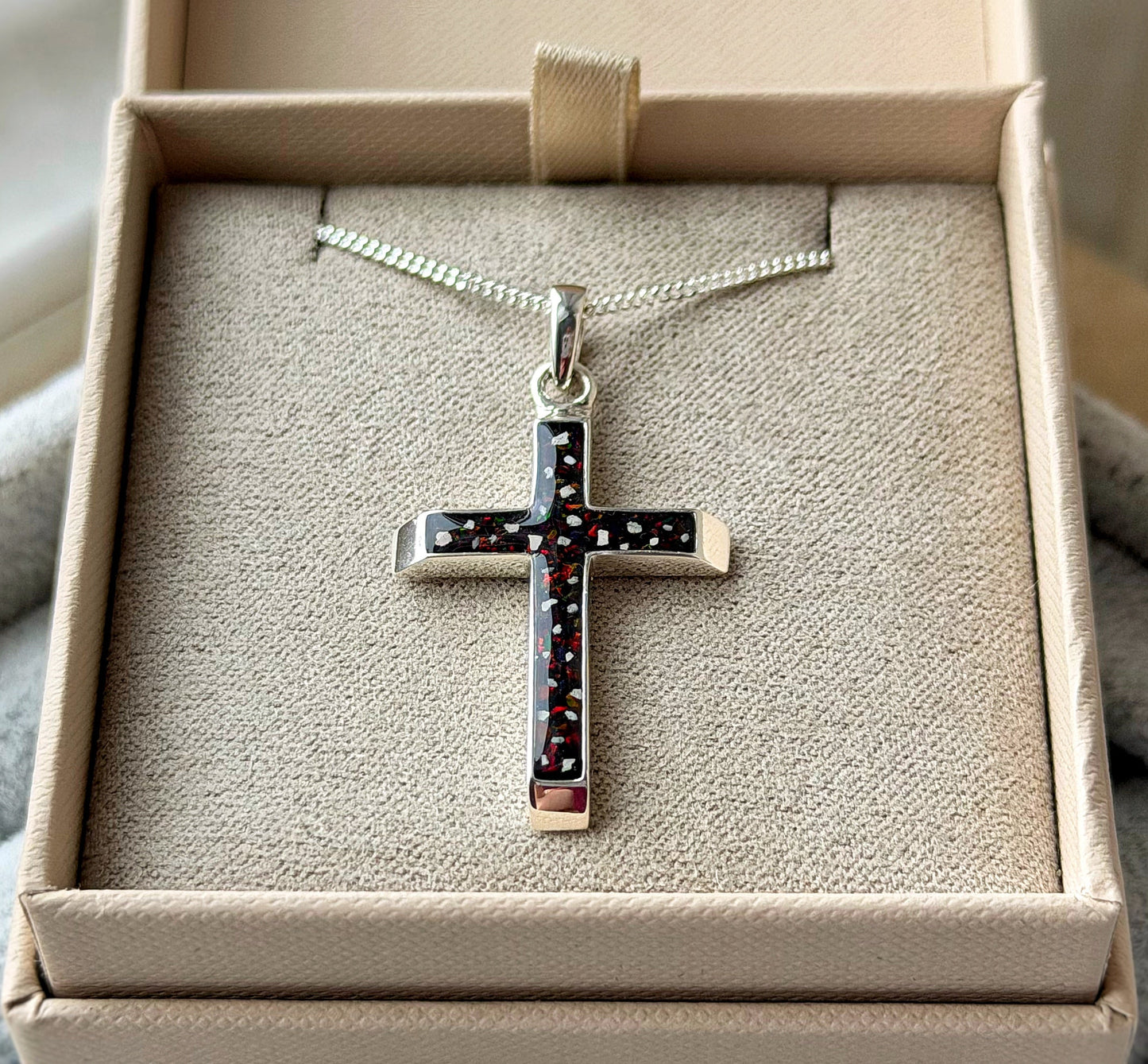 925 Silver Gents/Unisex 3D Cross Pendant