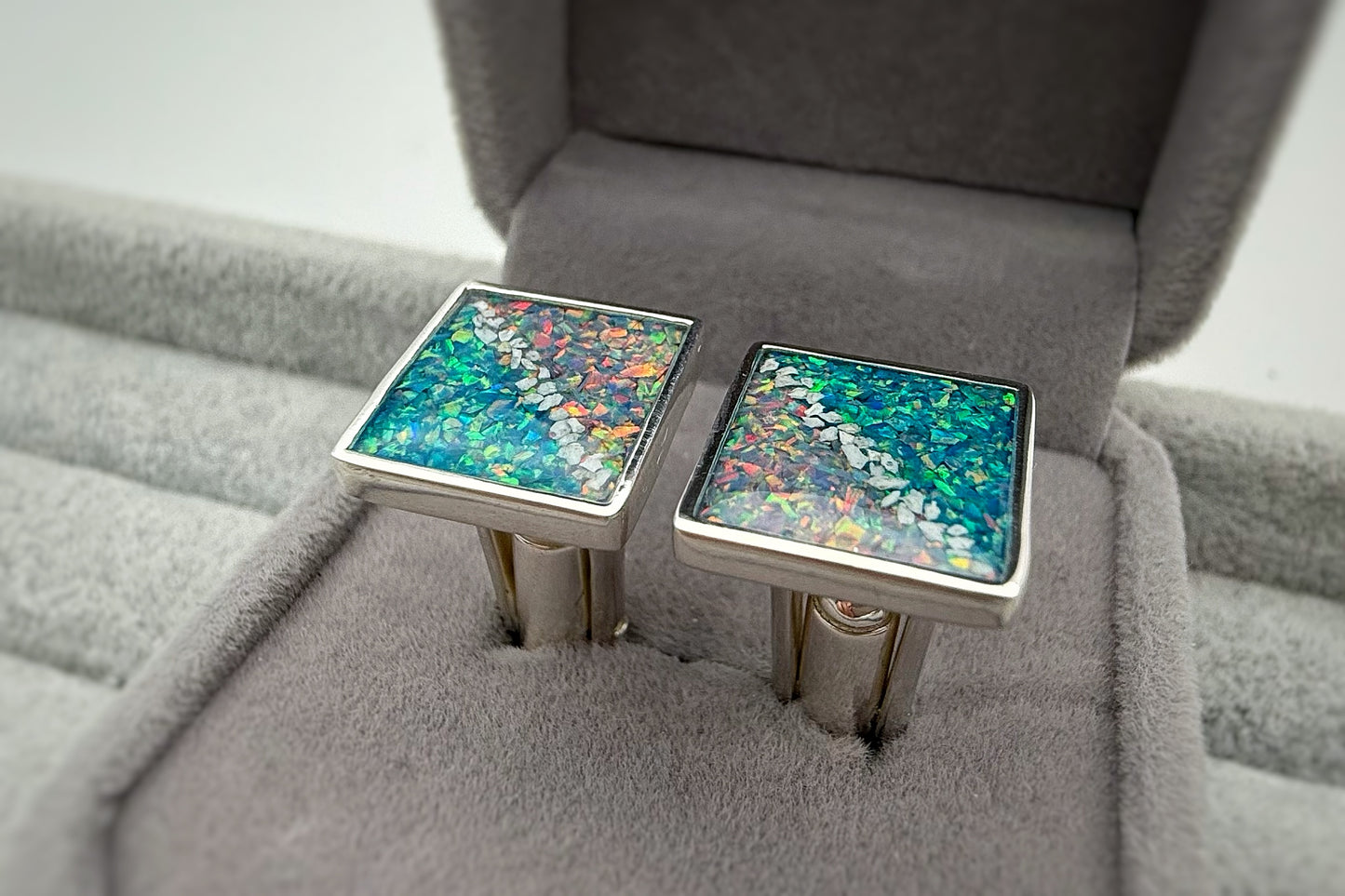 925 Silver Gent’s Square Cufflinks