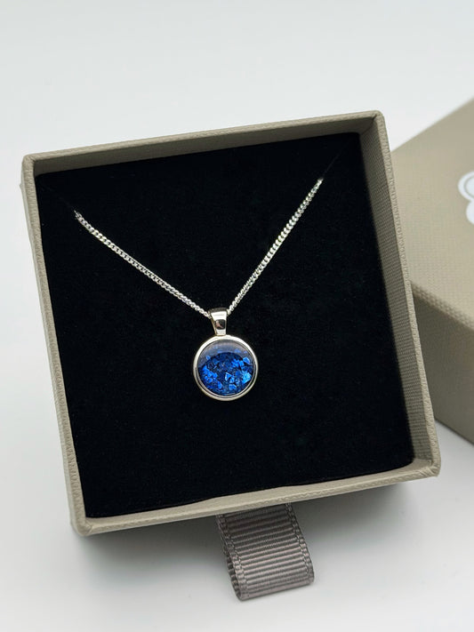 925 Silver Simple 12mm Round Thick Trim Pendant