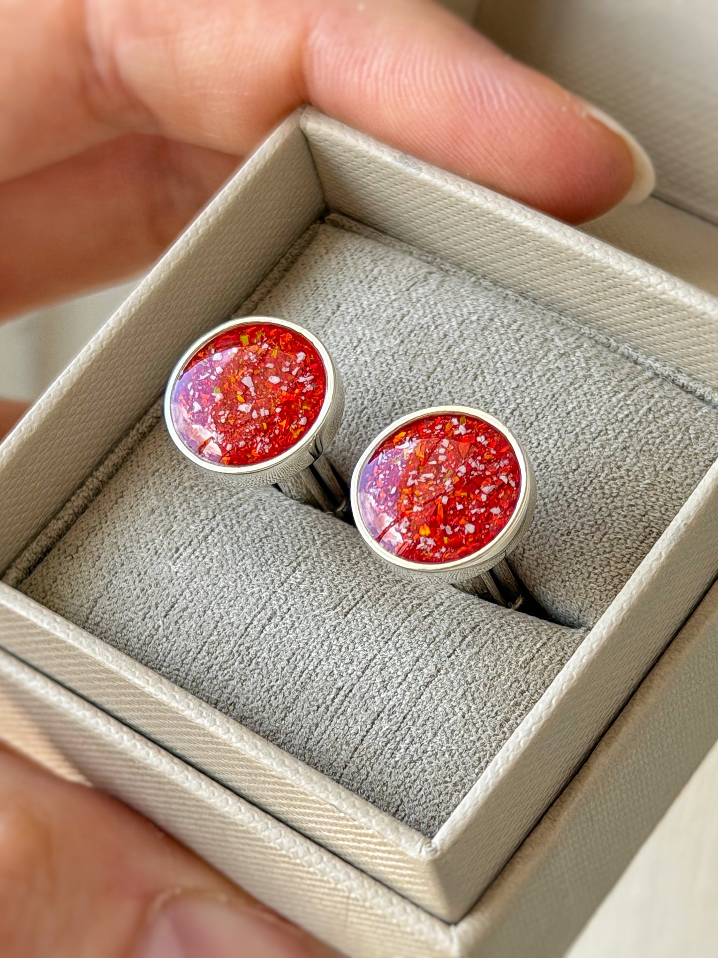 925 Silver Gent’s Round Cufflinks