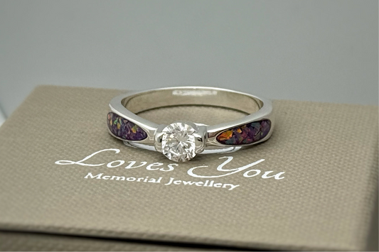 925 Silver Round Solitaire Ring