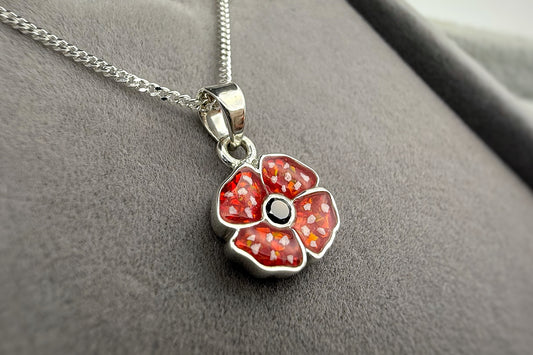 925 Silver Exclusive Poppy Pendant