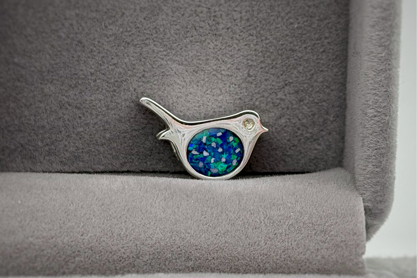 925 Silver Robin Charm