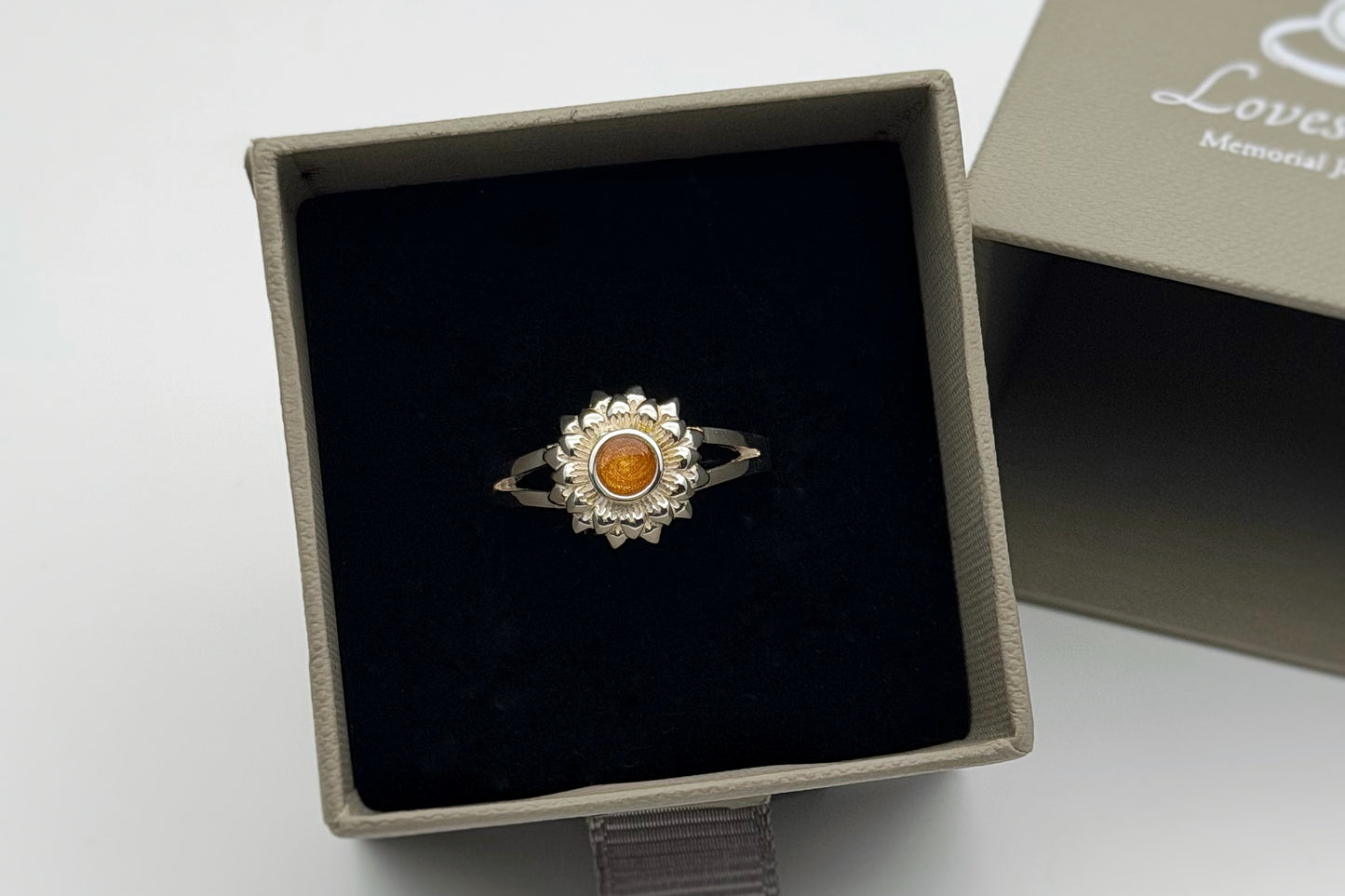 925 Silver Sunflower Ring